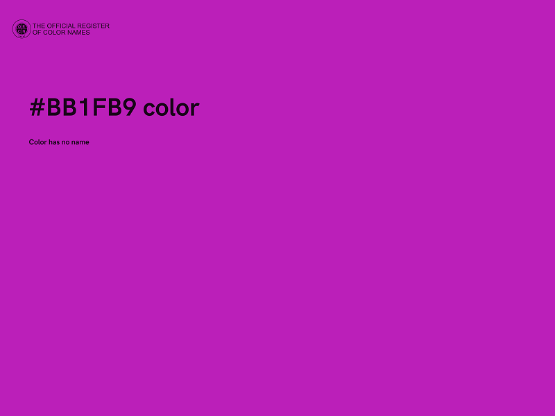 #BB1FB9 color image