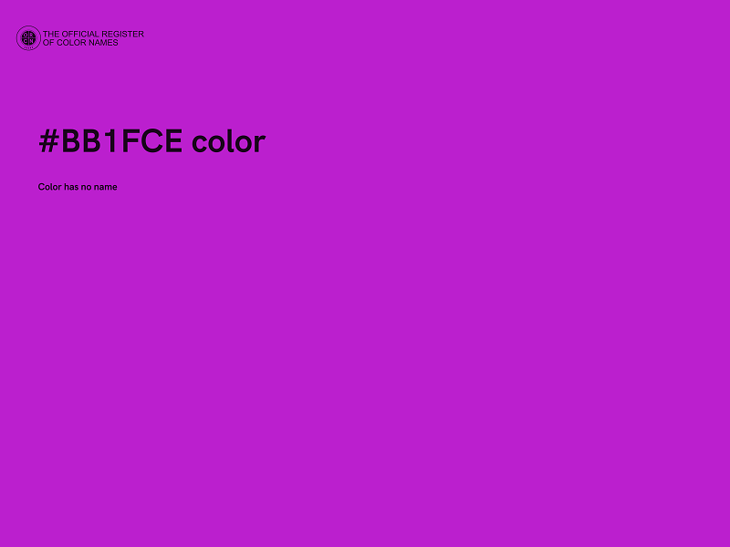 #BB1FCE color image