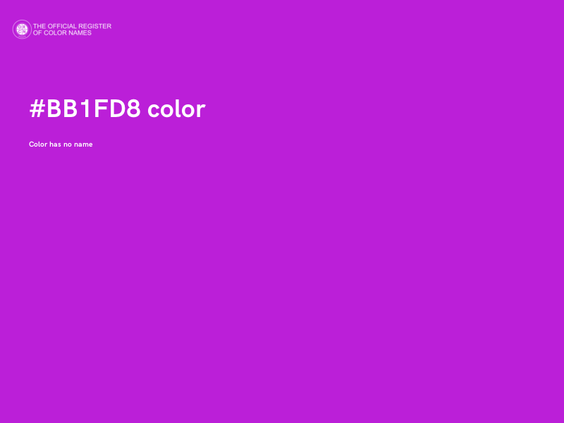 #BB1FD8 color image