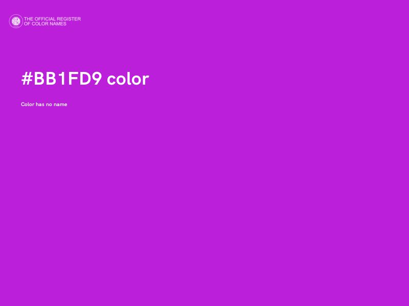 #BB1FD9 color image