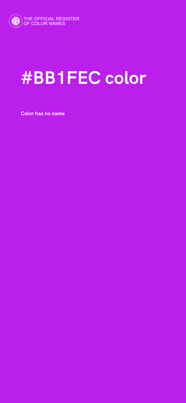 #BB1FEC color image