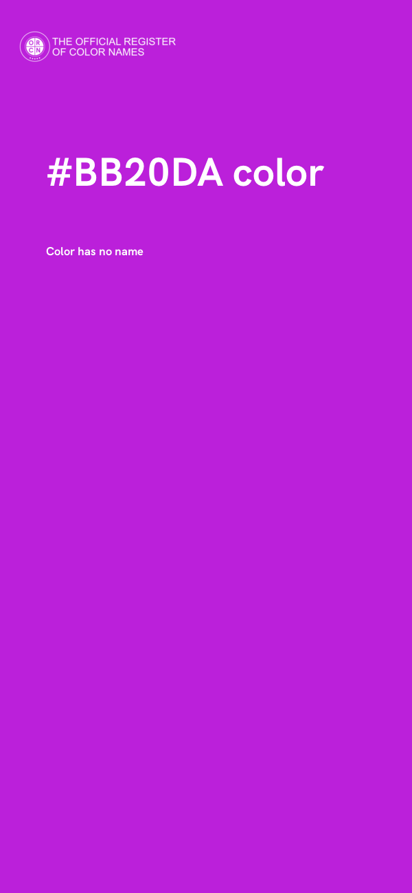 #BB20DA color image