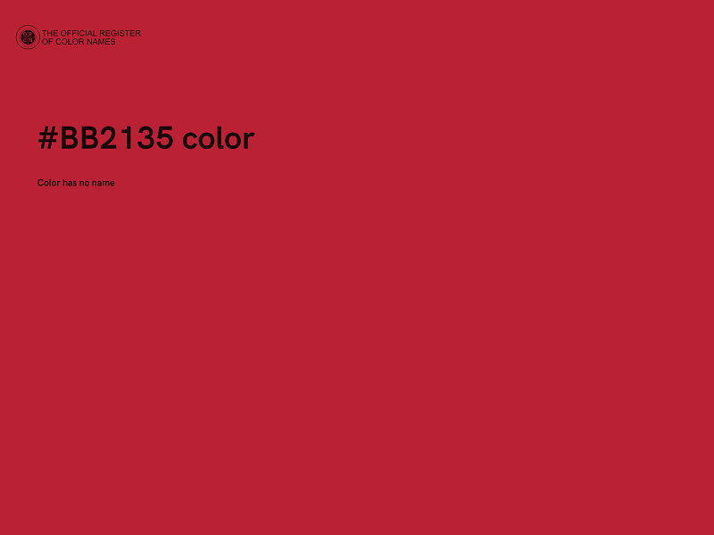#BB2135 color image