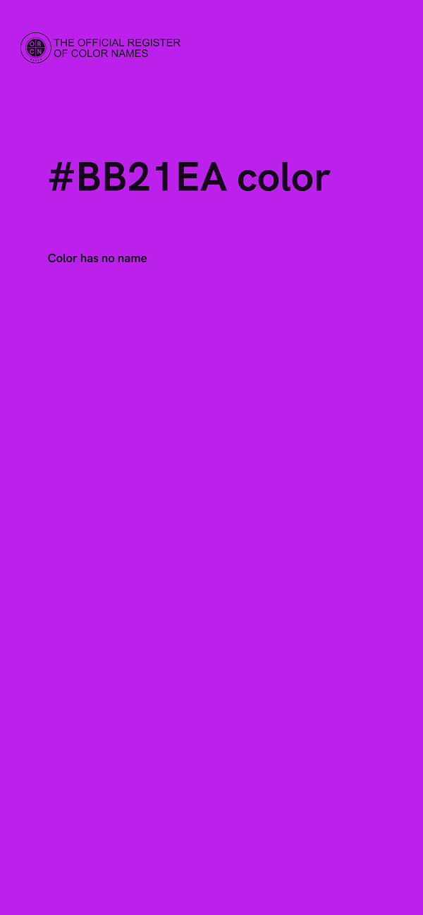 #BB21EA color image