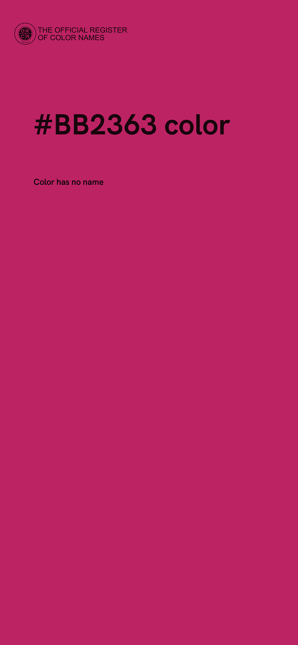 #BB2363 color image