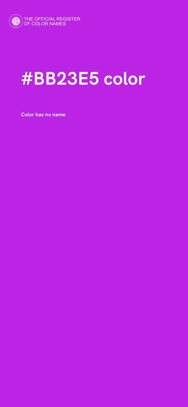 #BB23E5 color image