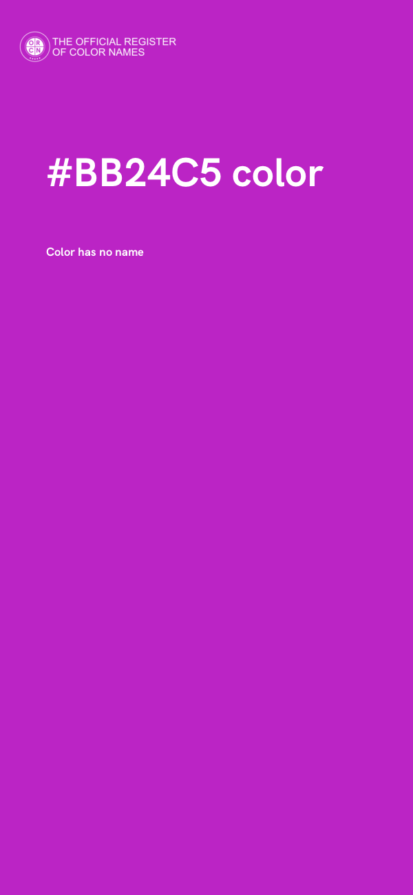 #BB24C5 color image
