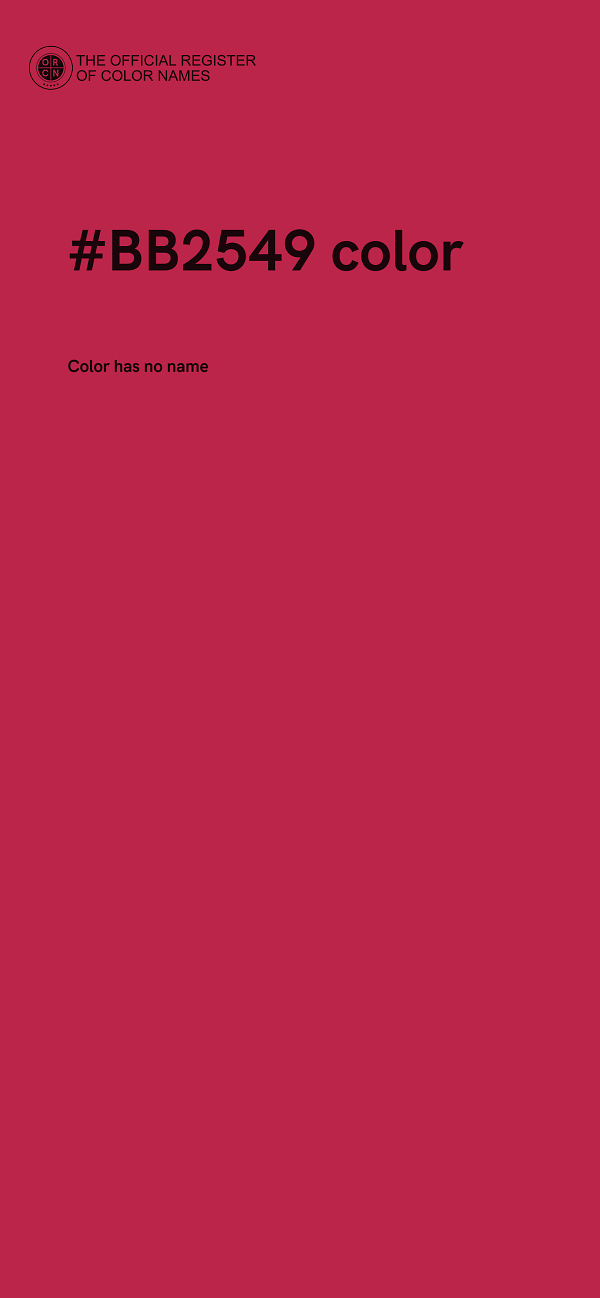 #BB2549 color image