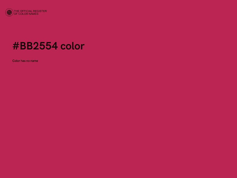 #BB2554 color image