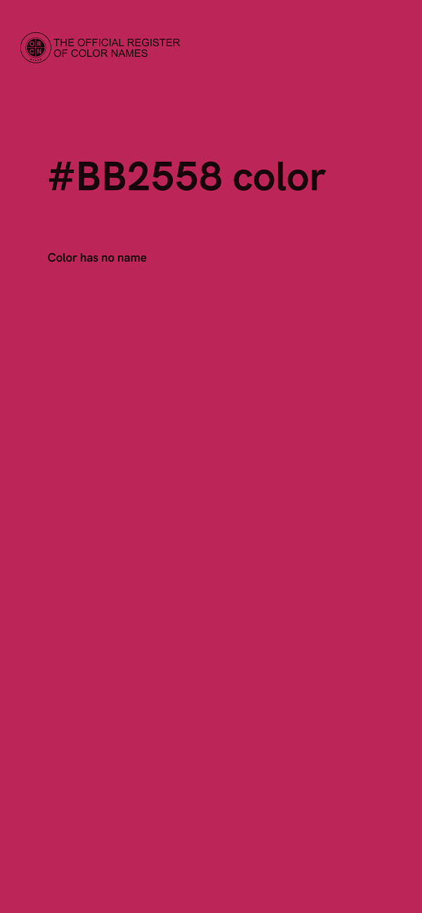 #BB2558 color image