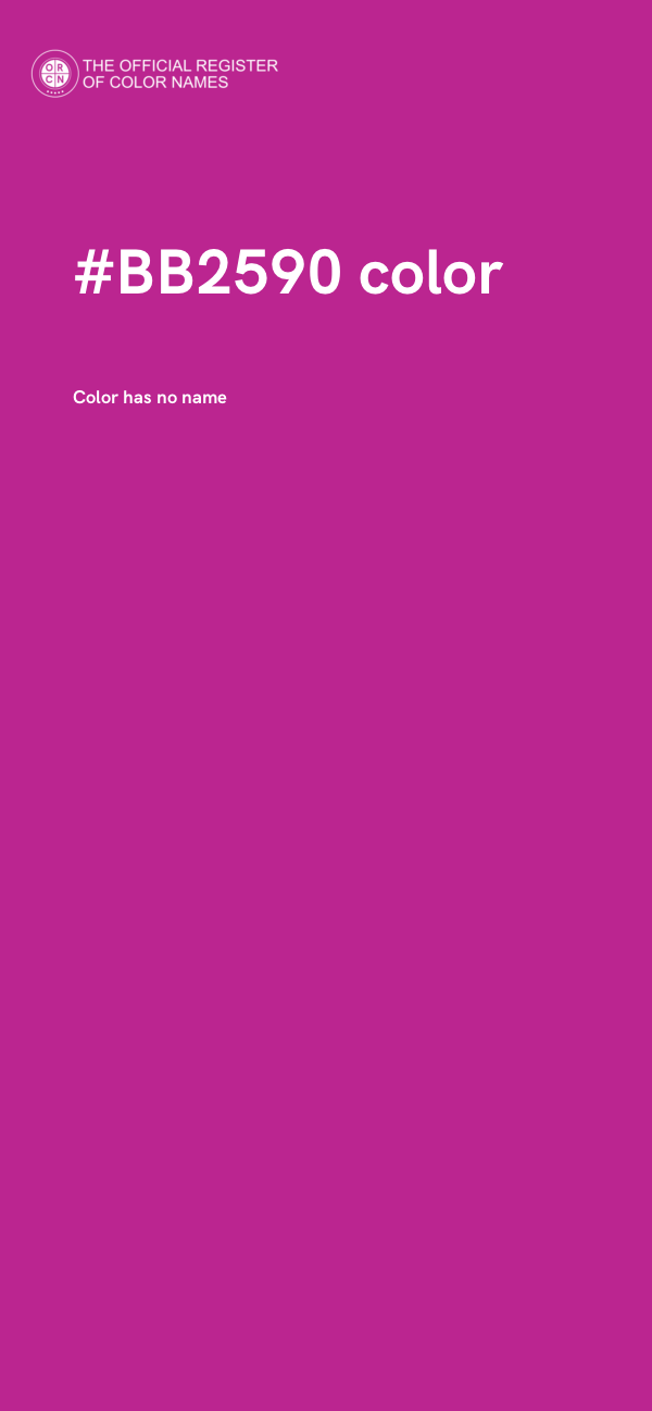 #BB2590 color image