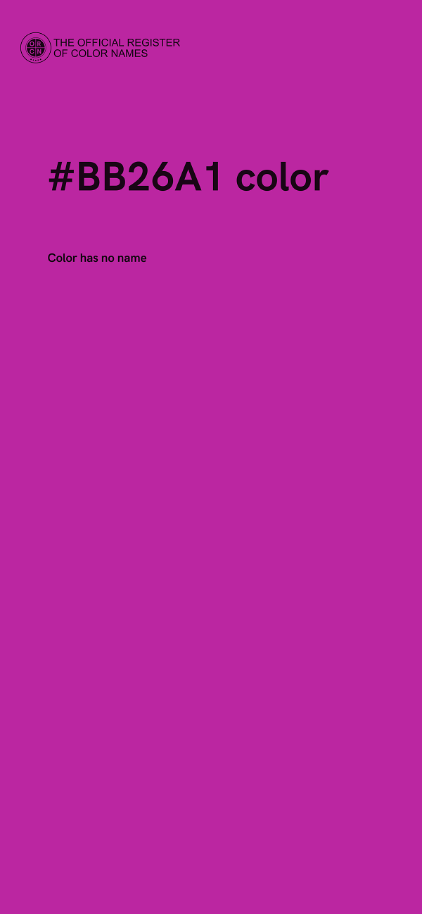 #BB26A1 color image