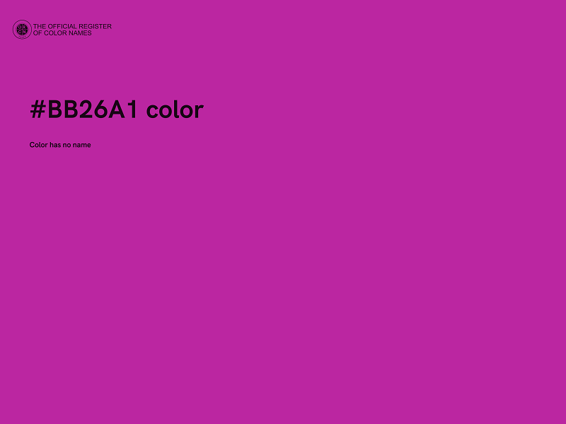 #BB26A1 color image