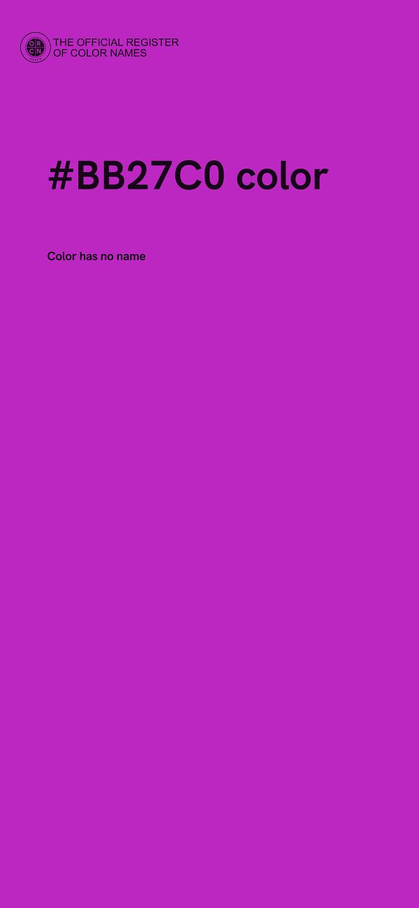 #BB27C0 color image