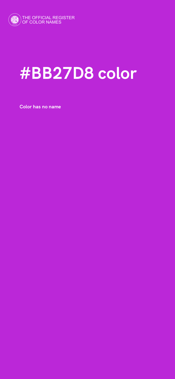 #BB27D8 color image