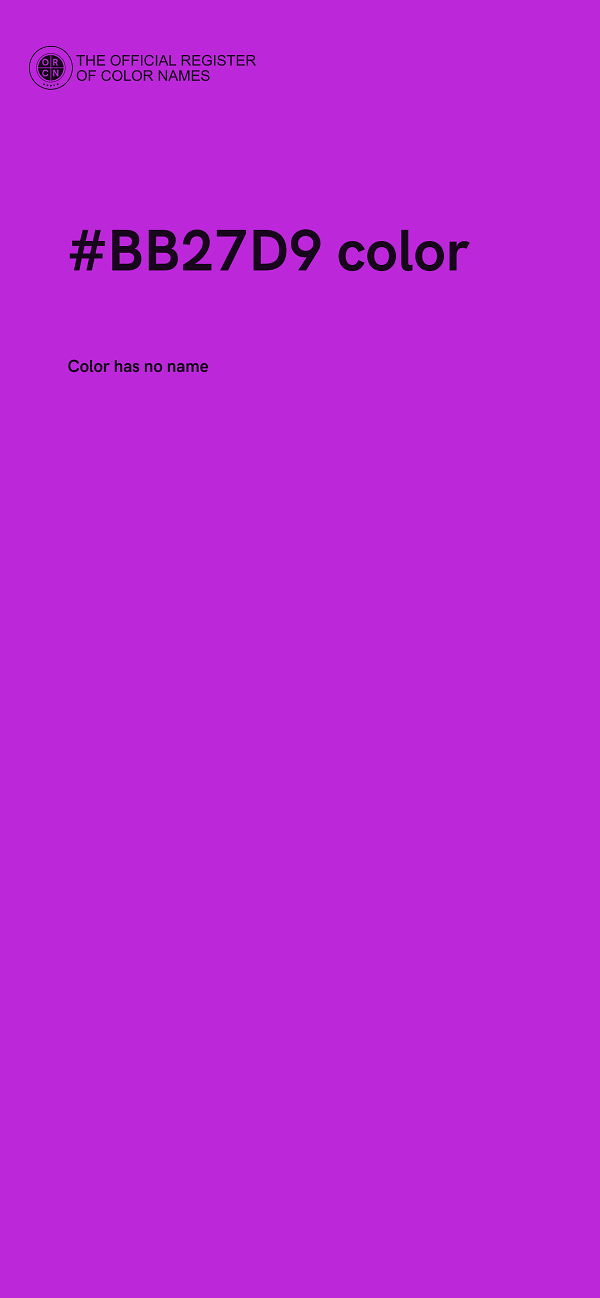 #BB27D9 color image
