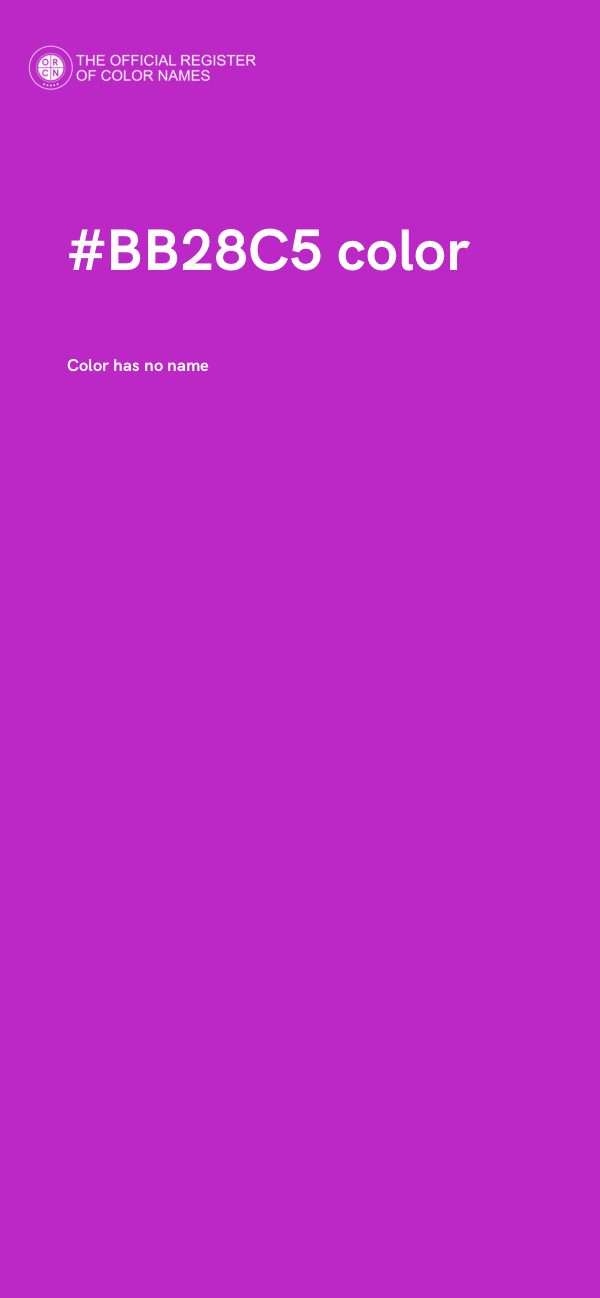 #BB28C5 color image