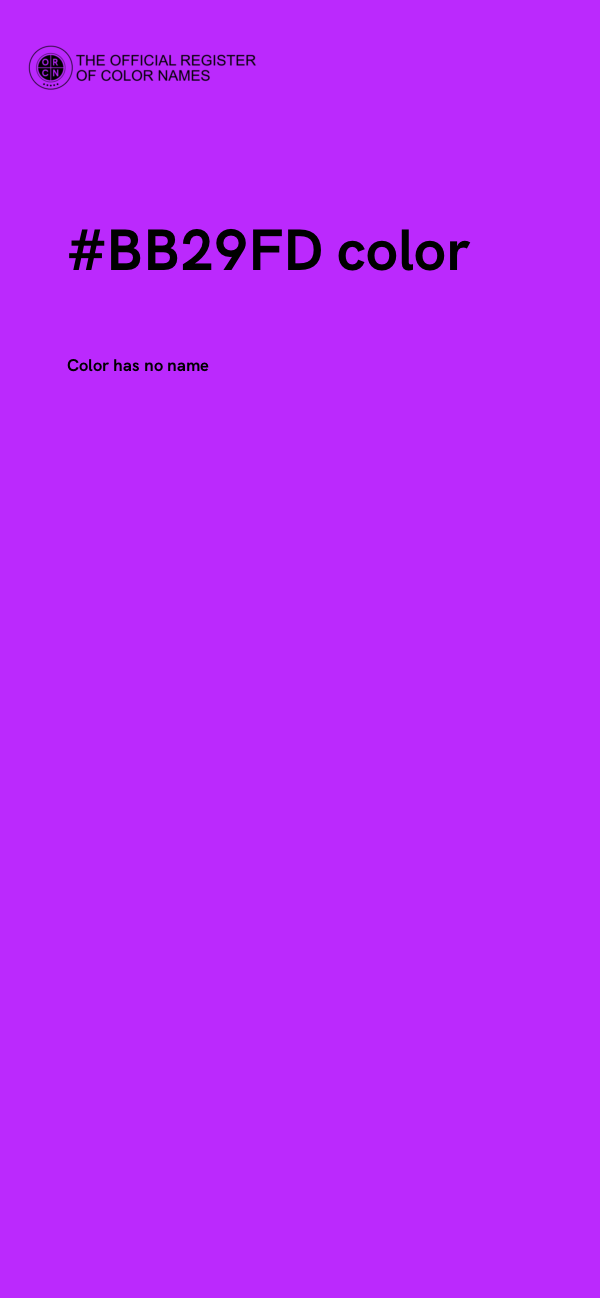 #BB29FD color image