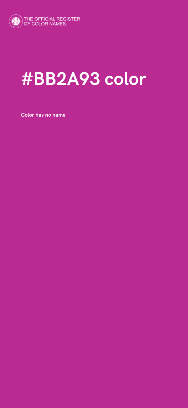 #BB2A93 color image