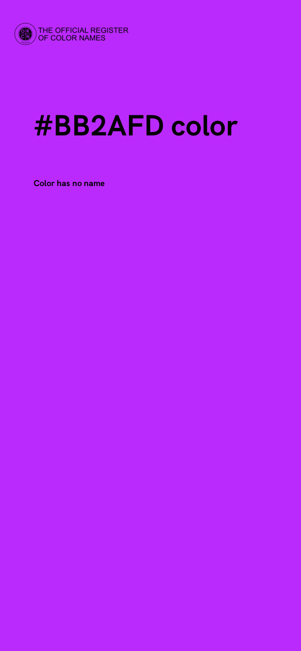 #BB2AFD color image