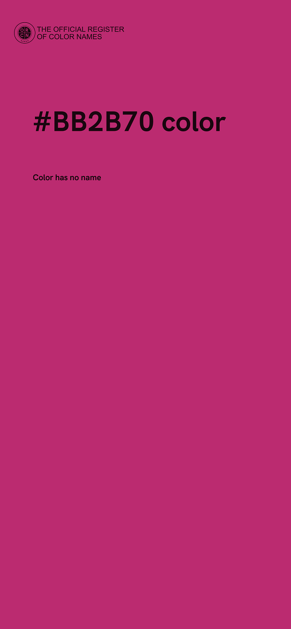 #BB2B70 color image