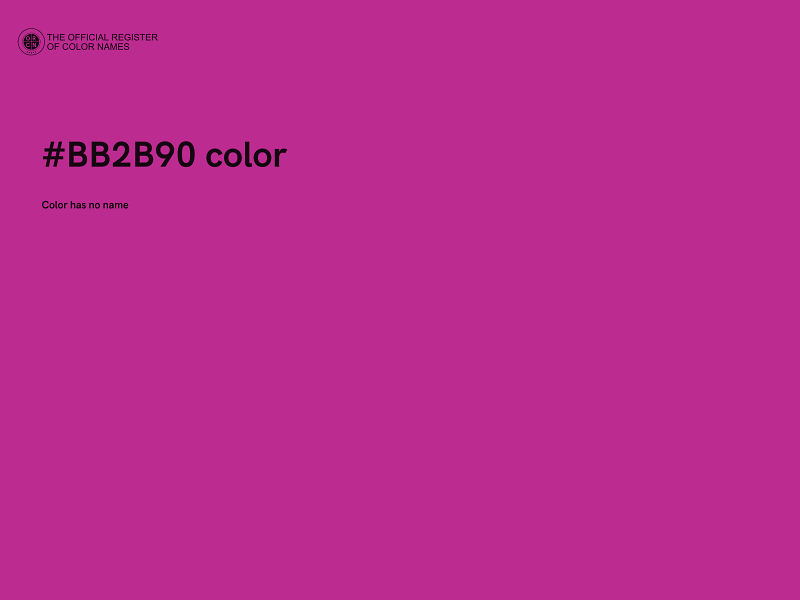 #BB2B90 color image