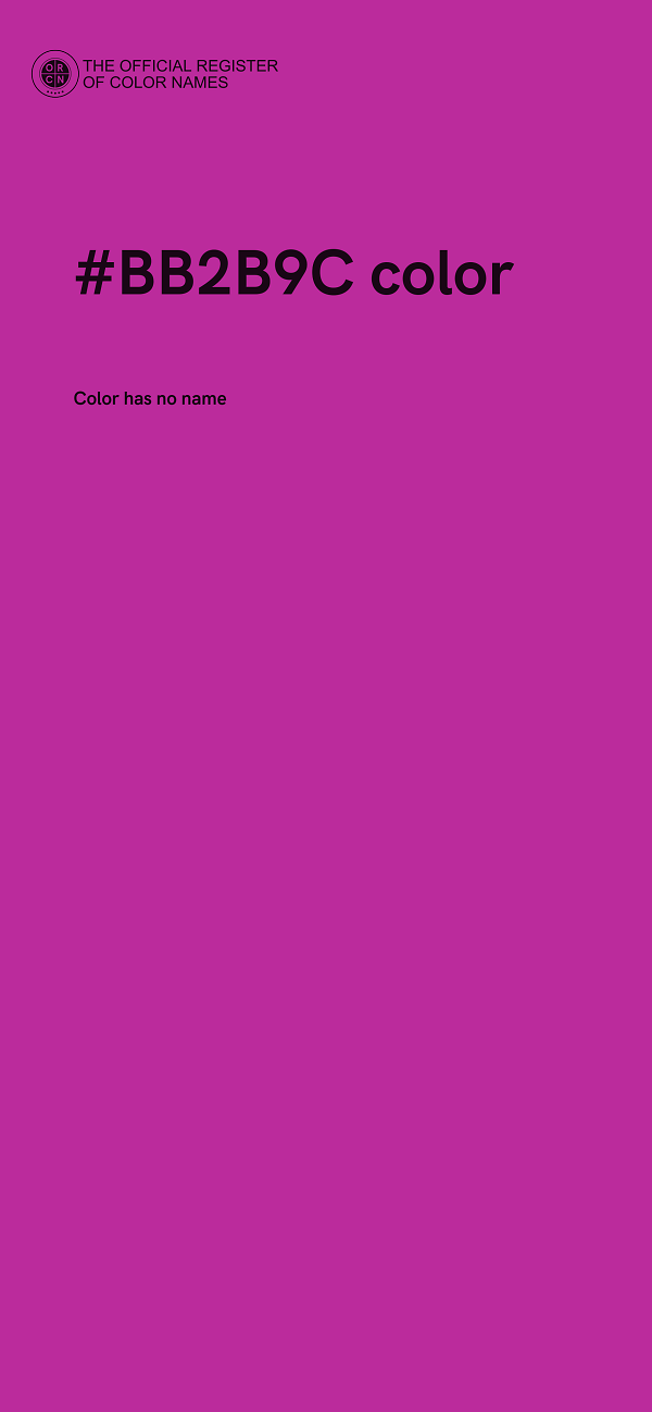 #BB2B9C color image
