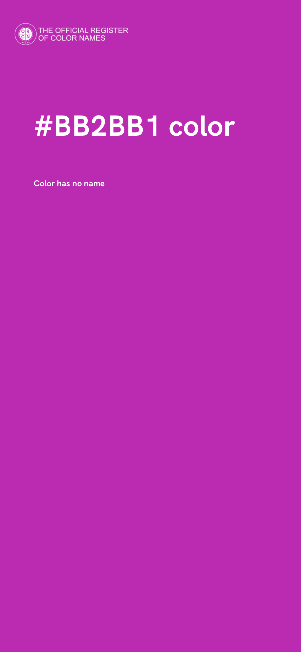 #BB2BB1 color image