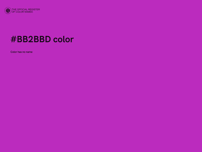 #BB2BBD color image