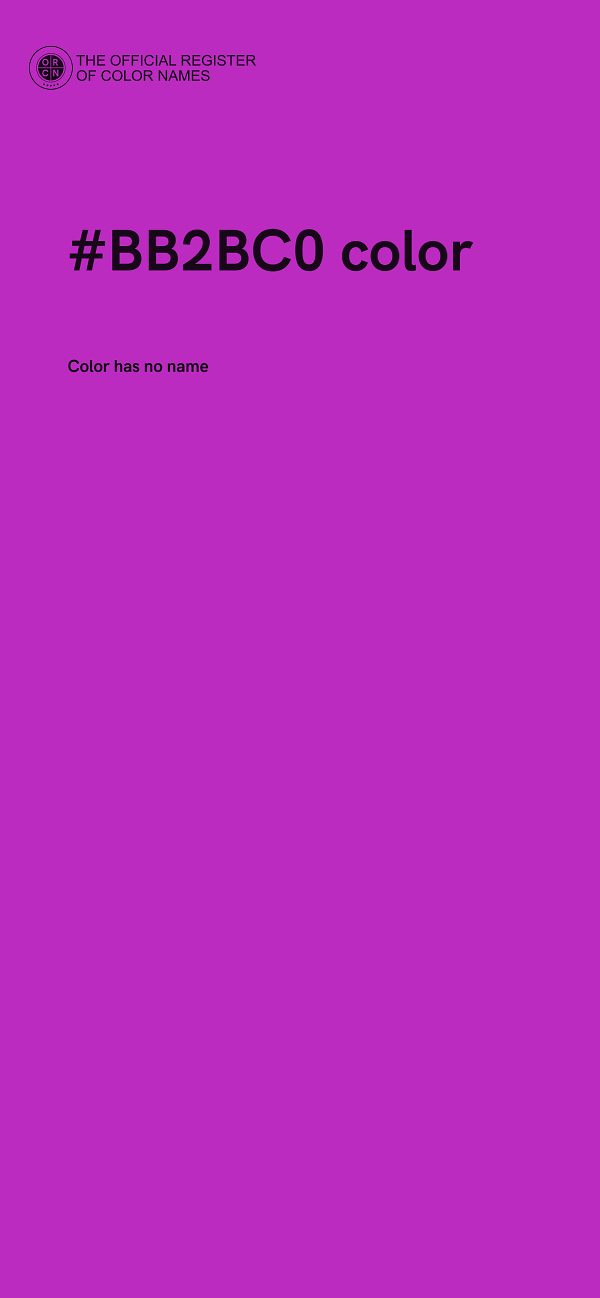 #BB2BC0 color image