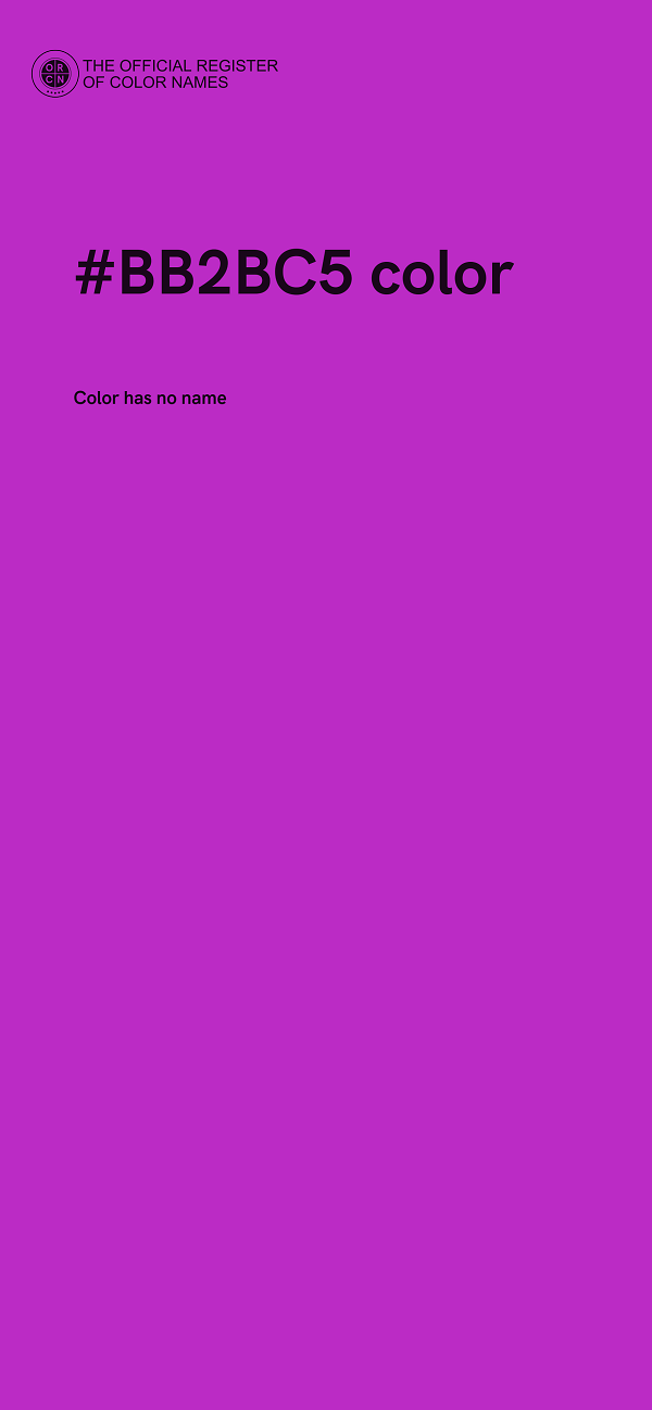 #BB2BC5 color image