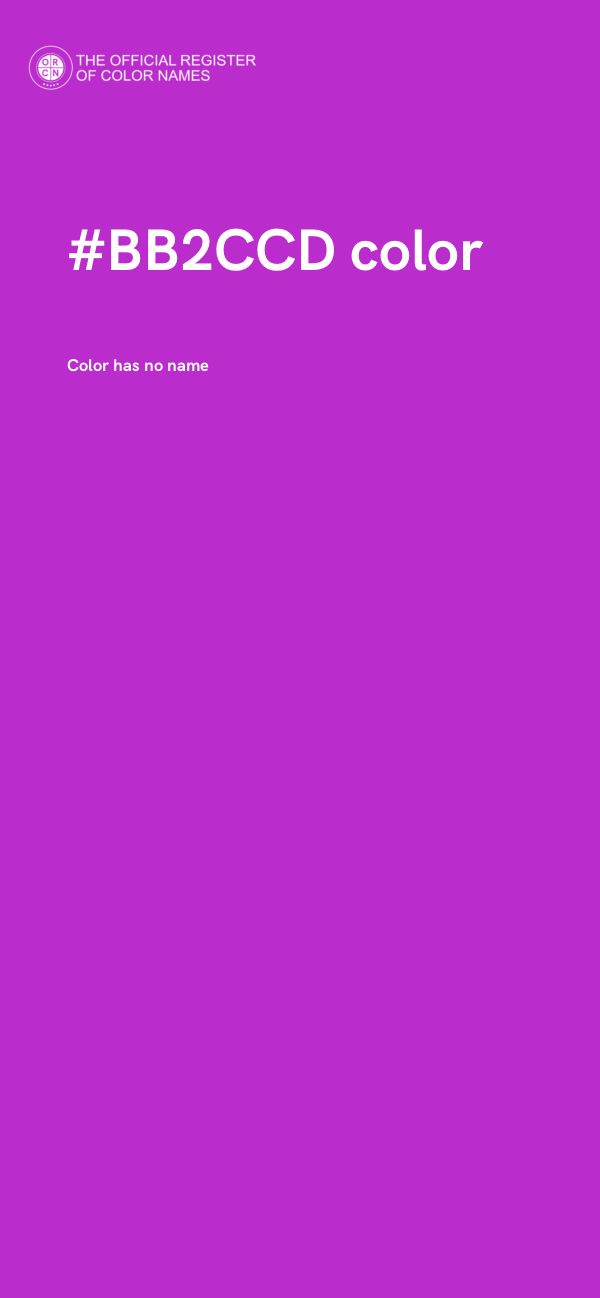 #BB2CCD color image