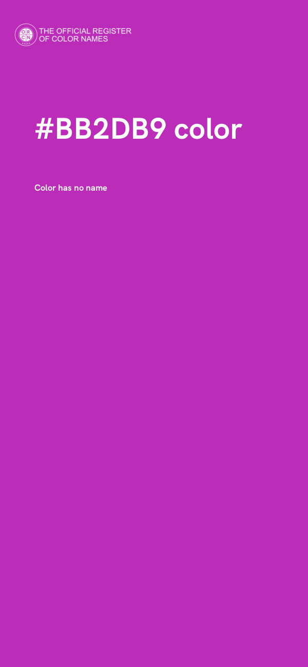 #BB2DB9 color image