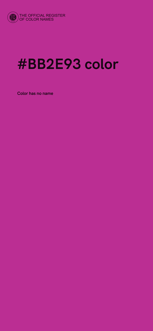 #BB2E93 color image