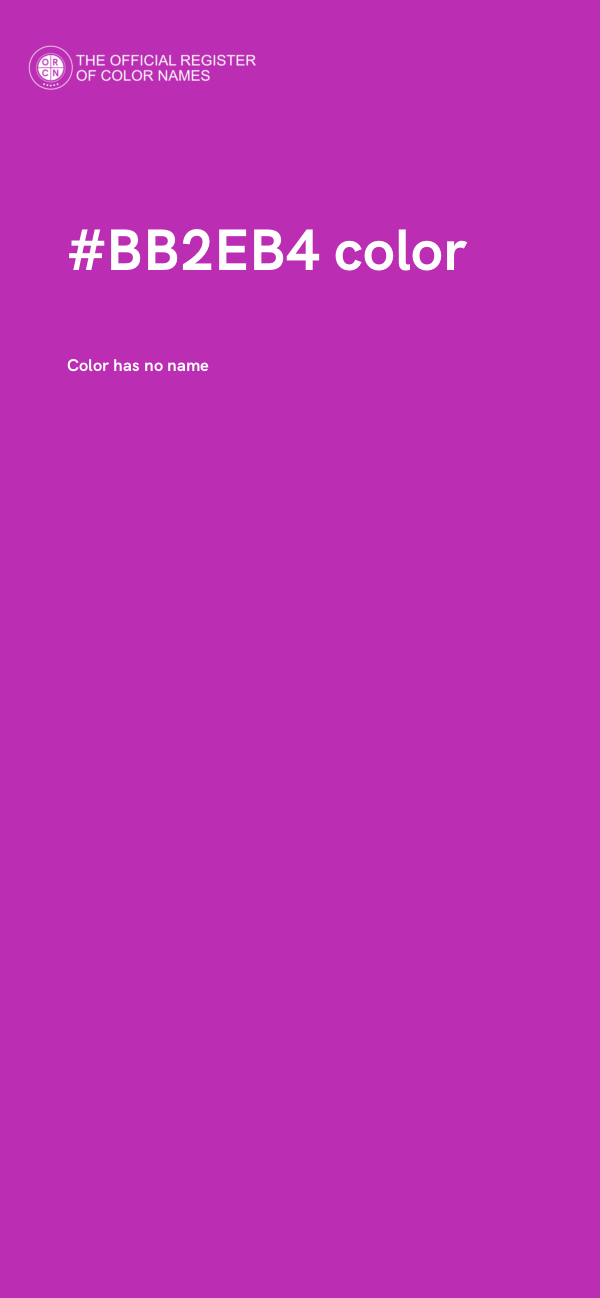 #BB2EB4 color image