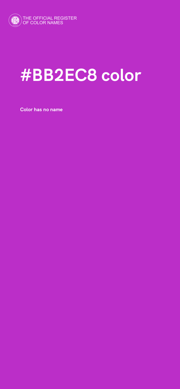#BB2EC8 color image