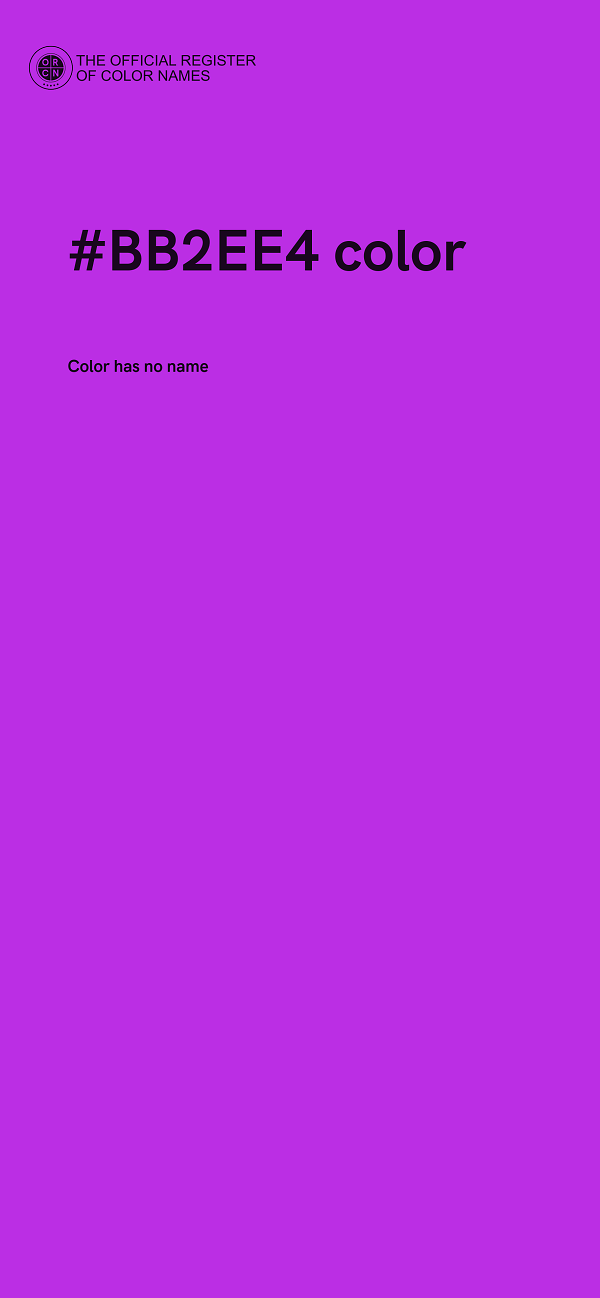 #BB2EE4 color image