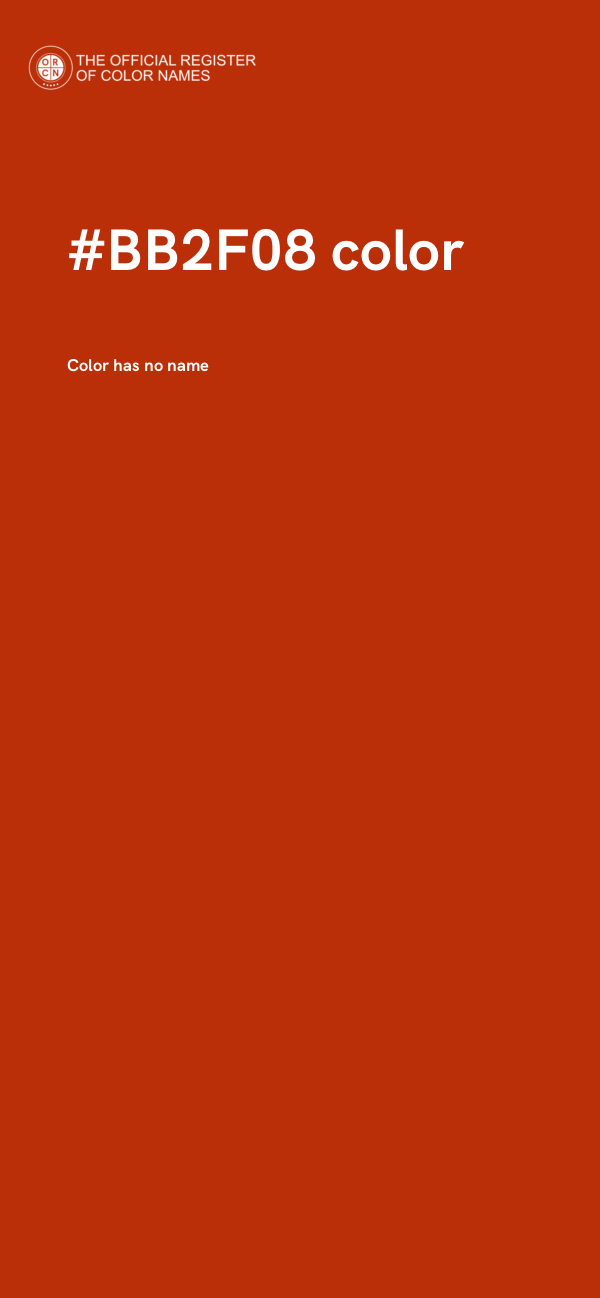 #BB2F08 color image