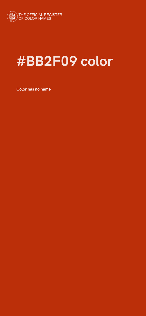 #BB2F09 color image