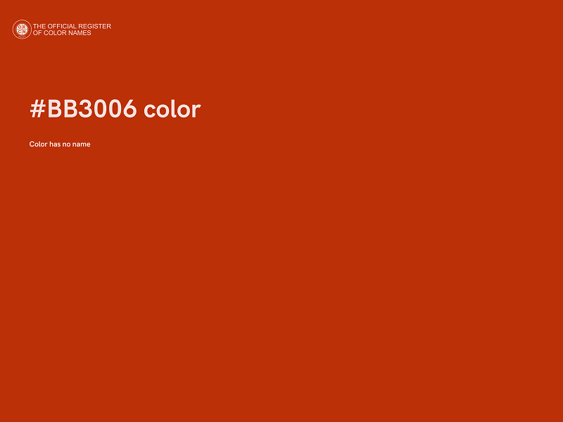 #BB3006 color image