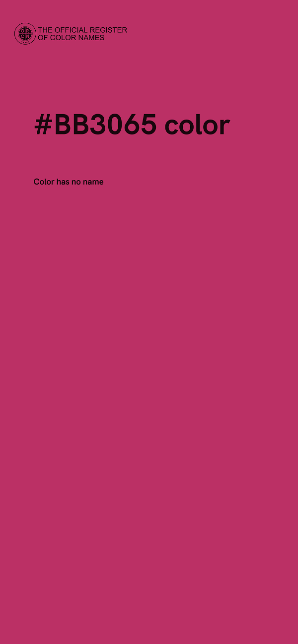 #BB3065 color image