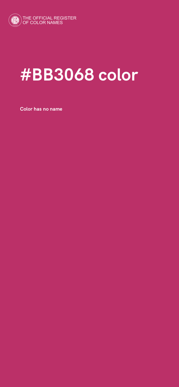 #BB3068 color image