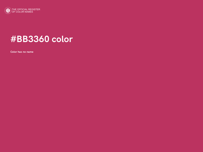 #BB3360 color image
