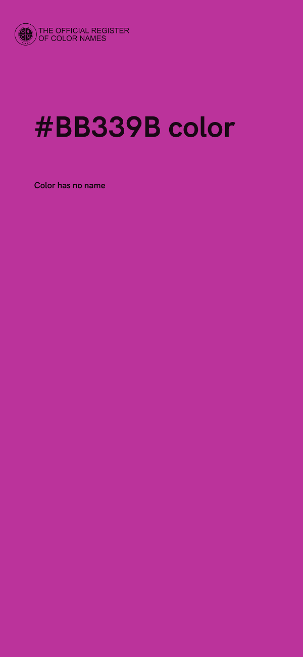 #BB339B color image