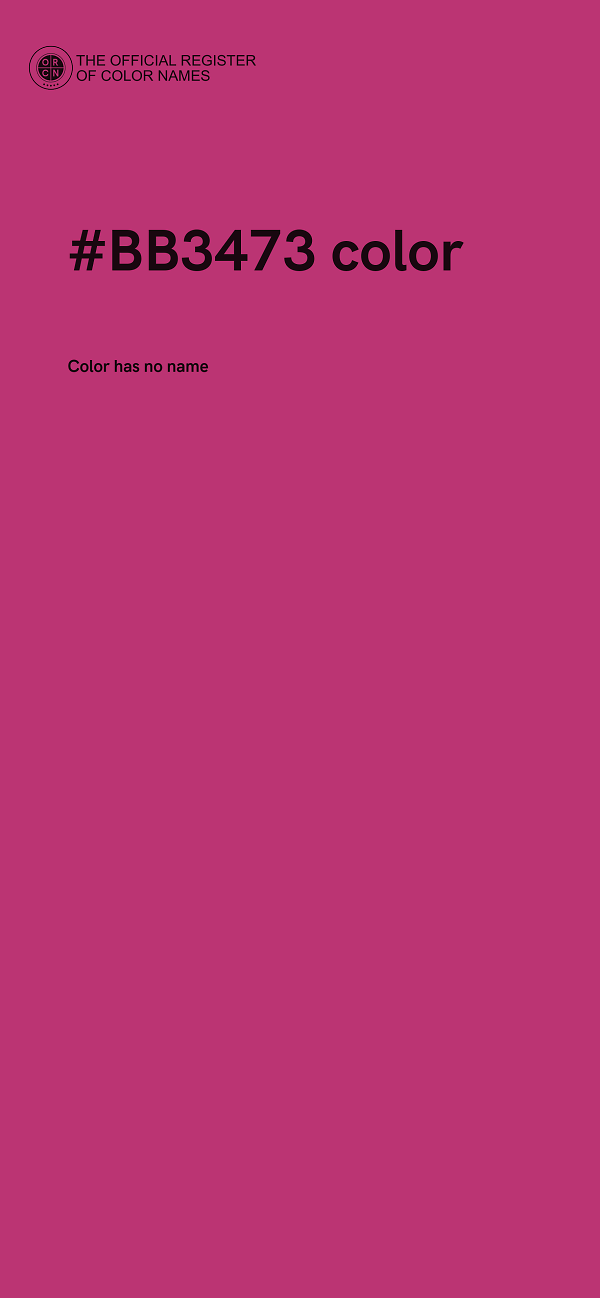 #BB3473 color image