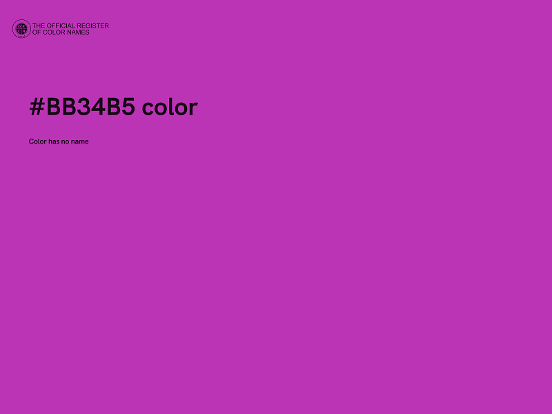 #BB34B5 color image
