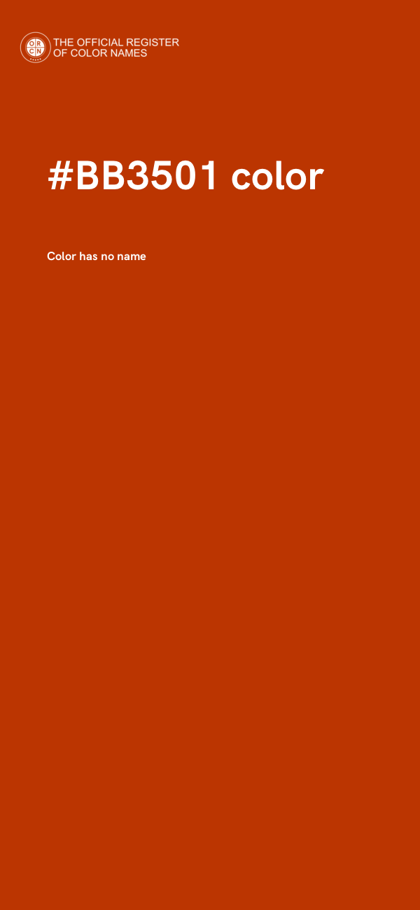 #BB3501 color image