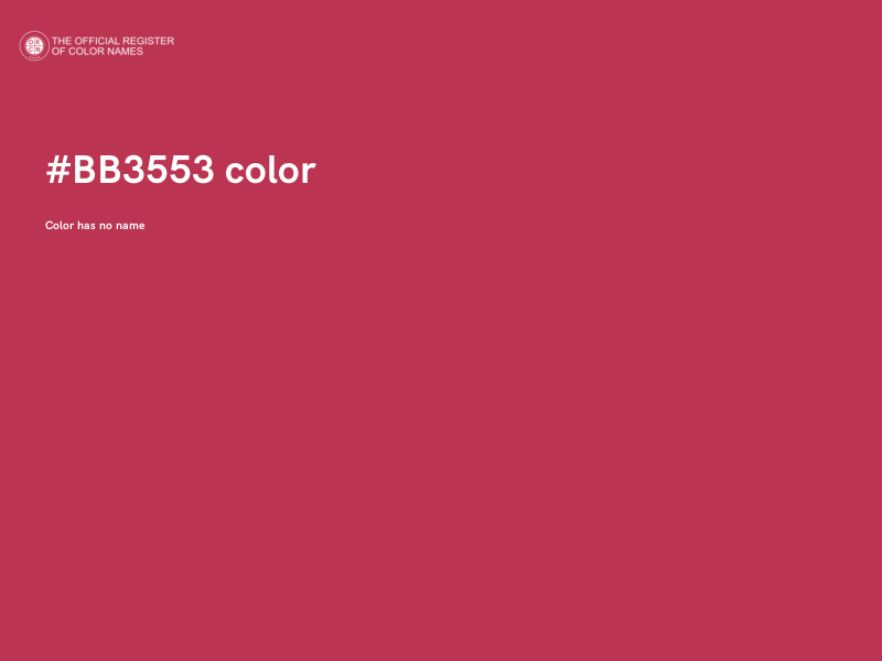 #BB3553 color image