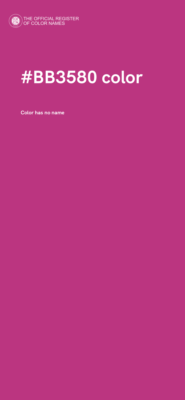 #BB3580 color image