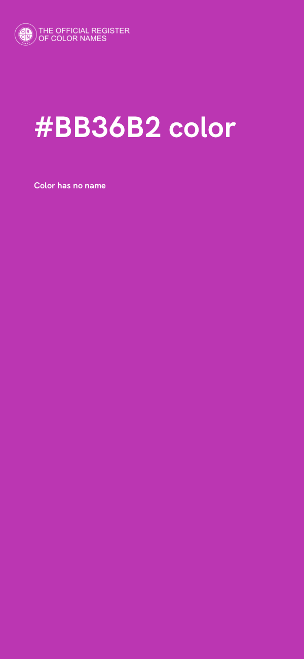 #BB36B2 color image